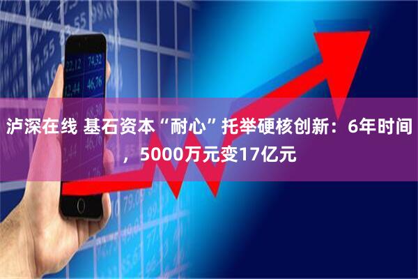 泸深在线 基石资本“耐心”托举硬核创新：6年时间，5000万元变17亿元